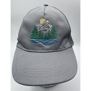 Sun & Sky Gray Moutain Outdoors Adult Trucker Hat Adjustable One Size Mesh